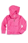 Limeapple Kids'  Minky Bubble Zip Hoodie In Pink