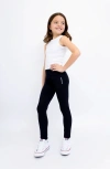 Limeapple Seamless Activewear Leggings Big Kid In Black