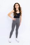Limeapple Seamless Activewear Leggings Big Kid In Black