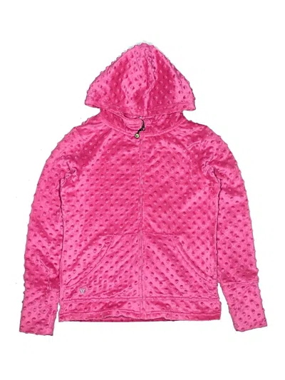 Pre-owned Limeapple Kids' Zip Up Hoodie In Pink