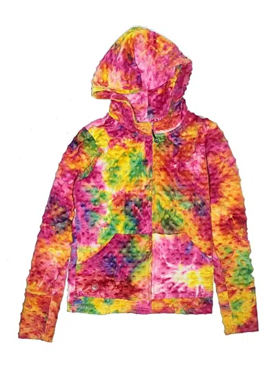 Pre-owned Limeapple Kids' Zip Up Hoodie In Pink