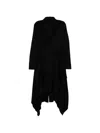 Limi Feu Asymmetric Open-front Coat In Black
