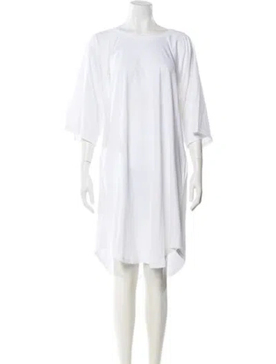 Pre-owned Limi Feu Bateau Neckline Knee-length Dress In White