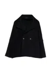 Limi Feu Double-breasted Oversized Coat In Black