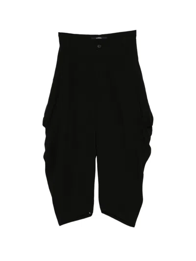 Limi Feu Draped-detail Trousers In Black