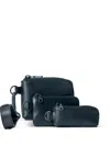 Limi Feu Matte Steer Leather Three Layers Pouch In Black