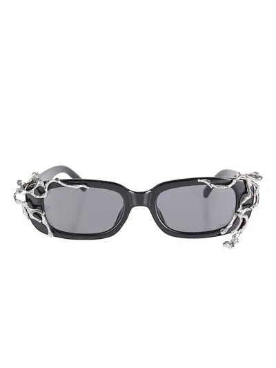 Limi Feu Rectangular-frame Sunglasses In Black