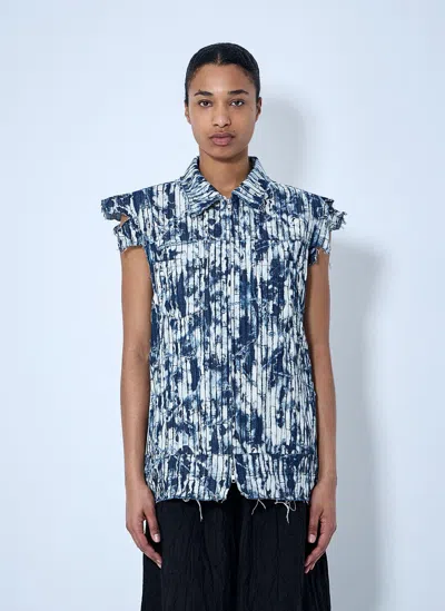 Limi Feu Sleeveless Blouson In Blue