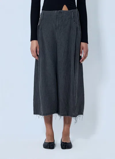 Limi Feu Tuck Wide Pants In Gray