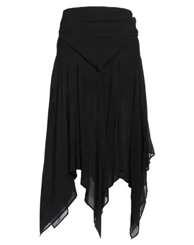 Limi Feu Woman Maxi Skirt Black Size 4 Cotton