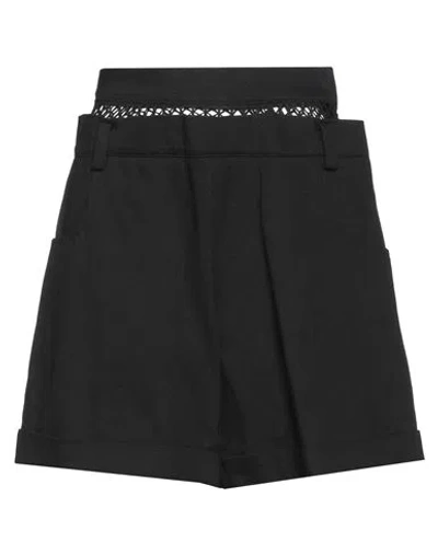 Limi Feu Woman Shorts & Bermuda Shorts Black Size 4 Cotton