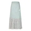 Liminal Women's Maya Wrap Skirt - Blue In Blue