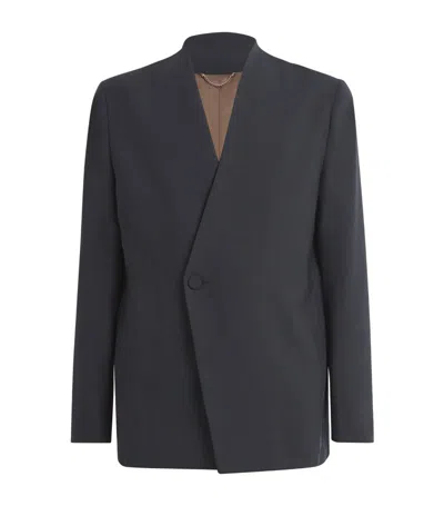 Limitato Lapel-less Blazer In Navy