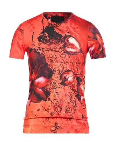 Limitato Man T-shirt Red Size M Cotton In Multi
