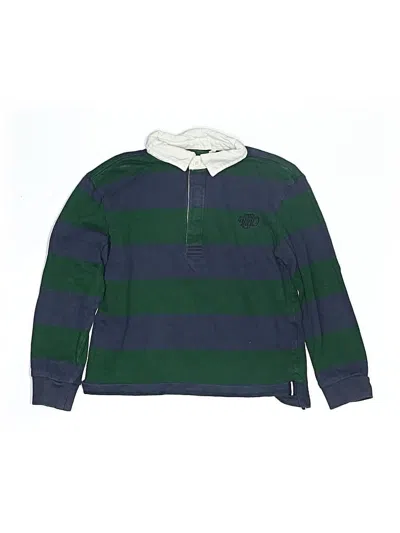 Pre-owned Limited Edition By Cozy Toes Kids' Long Sleeve Polo Shirt In Green