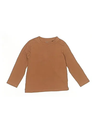 Pre-owned Limited Edition By Cozy Toes Kids' Long Sleeve T-shirt In Brown