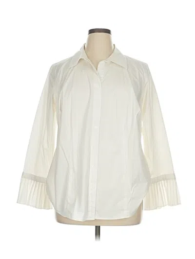Pre-owned Limited Edition Long Sleeve Blouse In White