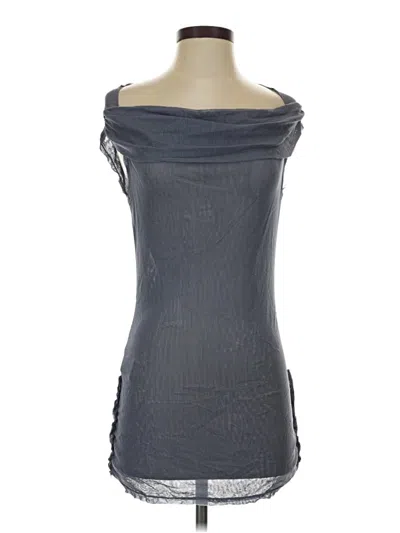 Pre-owned Limited Edition Sleeveless Top Gray Strapless Neckline Tops