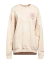 LIMITED EDITION LIMITED EDITION WOMAN SWEATSHIRT BEIGE SIZE XL COTTON, POLYESTER