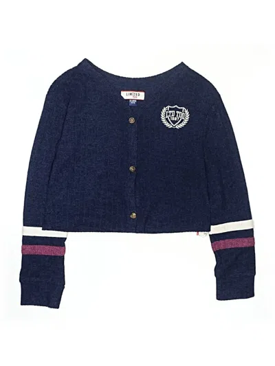 Pre-owned Limited Too Kids' Cardigan Sweater In Blue