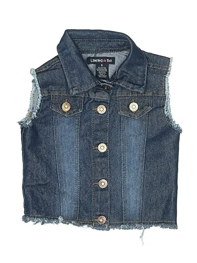 Pre-owned Limited Too Kids' Denim Vest In Blue