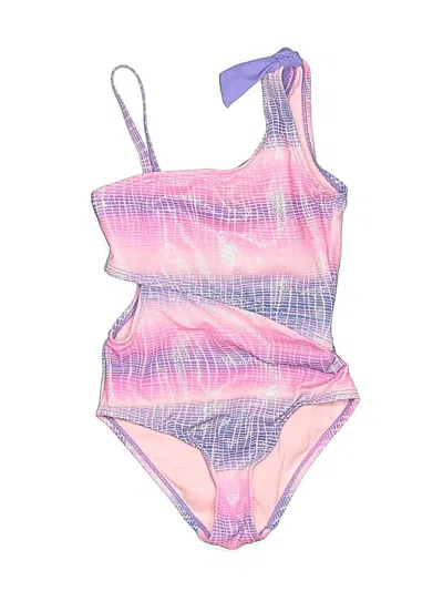 Pre-owned Limited Too Kids' One Piece Swimsuit In Pink