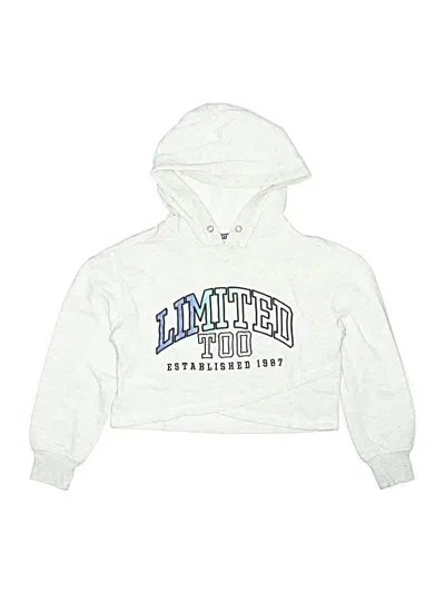 Pre-owned Limited Too Kids' Pullover Hoodie In White