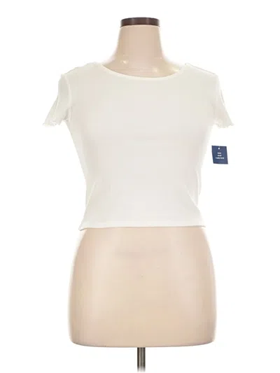 Pre-owned Limited Too Short Sleeve T-shirt In Ivory
