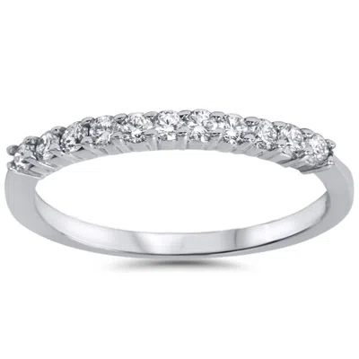 Pre-owned Limor 1/4ct Diamond Wedding Ring 14k White Gold