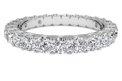 Pre-owned Limor 1ct Common Prong Diamond Eternity Ring 14k Solid White Gold In K-l