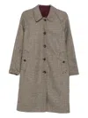 L'impermeabile Houndstooth-pattern Coat In Multi
