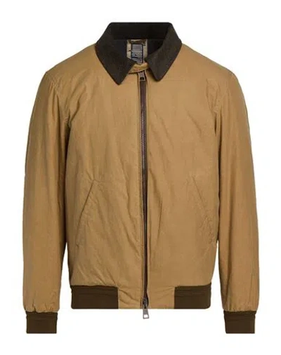 L'impermeabile Man Jacket Khaki Size 40 Cotton In Beige