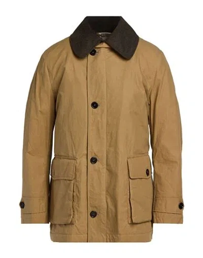 L'impermeabile Man Jacket Khaki Size 40 Cotton In Brown