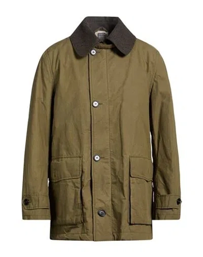 L'impermeabile Man Jacket Military Green Size 42 Cotton