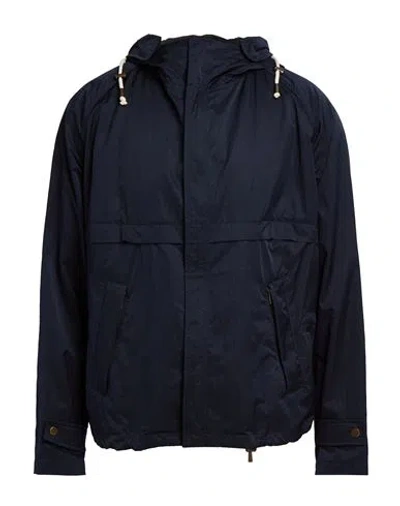 L'impermeabile Man Jacket Navy Size 44 Polyester, Polyamide In Blue