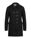 L'impermeabile Man Overcoat & Trench Coat Black Size 44 Cotton, Elastane In Black