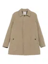 L'impermeabile Point-collar Single-breasted Jacket In Neutral