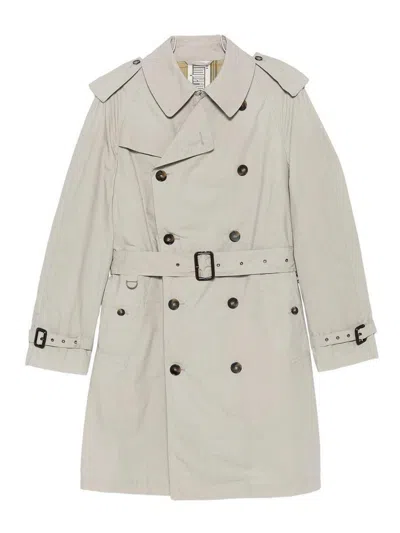 L'impermeabile Vasco Wax Coat Trench In Grey