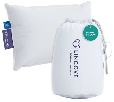 Lincove Canadian Down Feather Travel Pillow - Luxurious Head And Neck Support For Comfortable Travel
