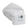 Lincove Down Alternative Comforter - Corner Loops In Each Corner, 400 Thread Count 100% Cotton Sateen Shell,