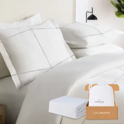 Lincove Luxury Duvet Cover Set Sofia Collection- 100% Ultra Soft Cotton Sateen