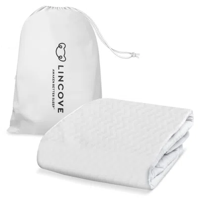 Lincove Quilted Fitted Elastic Mattress Protector - Breathable Braided Texture, Bed Topper, Covers Up To 16"