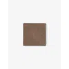 Lind Dna Brown And Sand Nupo Double Reversible Leather Coaster 10cm X 10cm