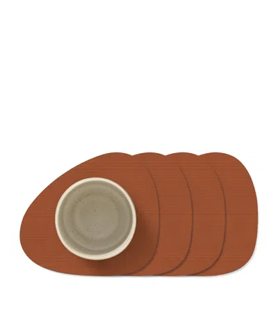 Lind Dna Curve Corduroy Coasters In Orange
