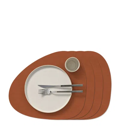 Lind Dna Large Curve Corduroy Placemat In Orange
