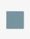 Lind Dna Nupo Square Leather Coaster In Light Blue