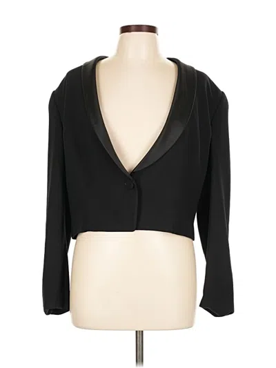 Pre-owned Linda Allard Ellen Tracy Blazer Jacket In Black