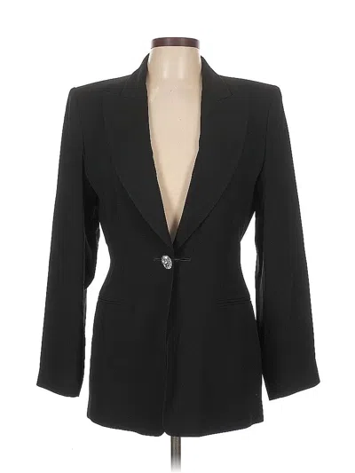 Pre-owned Linda Allard Ellen Tracy Blazer Jacket In Black