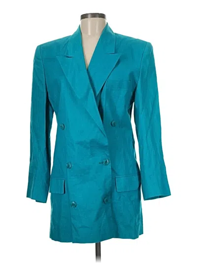 Linda Allard Ellen Tracy Blazer Jacket In Blue