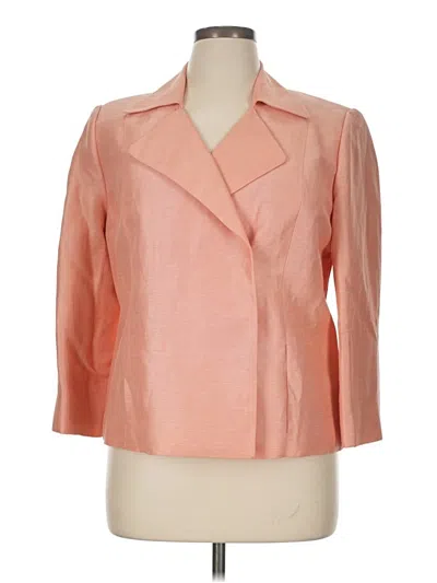 Pre-owned Linda Allard Ellen Tracy Blazer Jacket In Pink